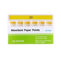 AZDENT Dental Absorbent Paper Point Endodontic Root Canal Clean Taper.02/.04/.06