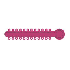 TOP STICKS Orthodontic Elastic Ligature Ties, Fuchsia, 1008 Ties/Pk