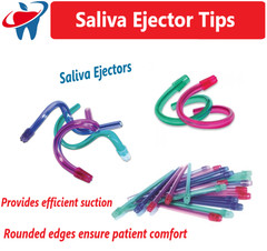 300 (3 Bags) White Dental Saliva Ejectors Ejector Suction Tips, Top Deal!