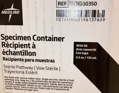 20 Sterile Individual Specimen Containers Single-Use Urine Cups Screw Lid 4 oz