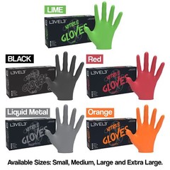 Fuchsia Nitrile Gloves Pack of 100 Touch Screen Compatible Salon and Food Use