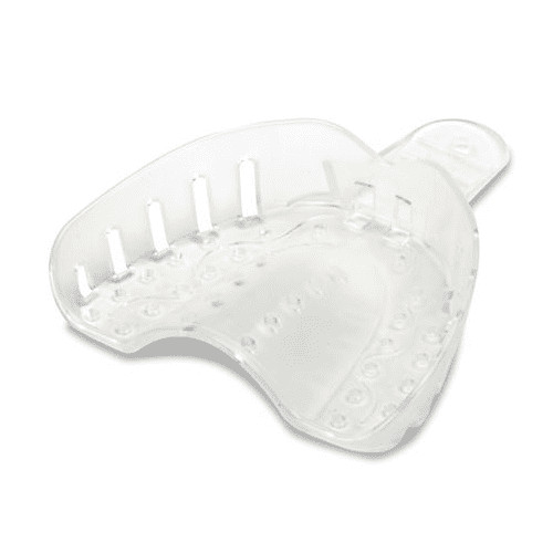 Plasdent ITC-XLU Dental Impression Trays #X1 Extra Large Upper Crystal Clear 12p