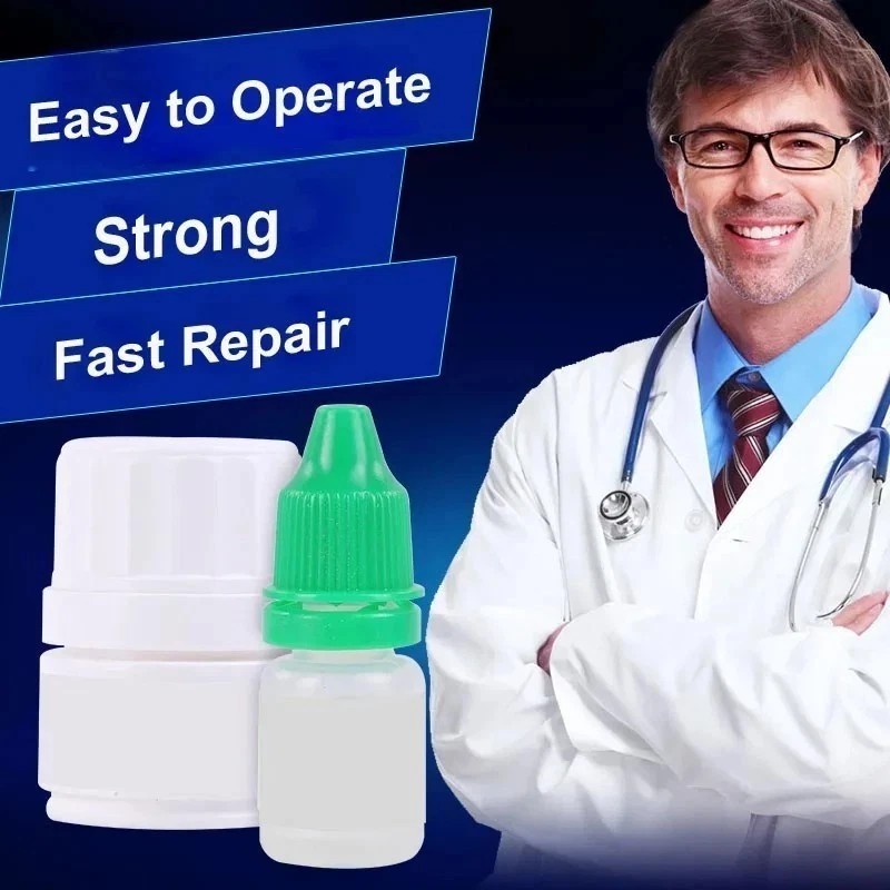 Dental Cement Tooth Repair Cavity Teeth Glue Filling Fixation Powder Liquid Set