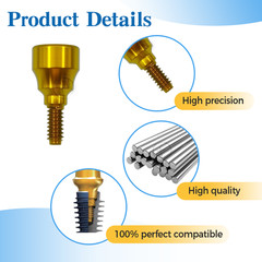 1 pcs Concave Healing cap Gingiva formers fit to MIS Seven platform D4.0/4.8/5.5