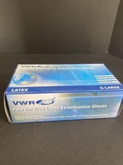 VWR Latex Gloves Extra Large 8 Boxes with 90 Gloves Each