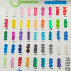 1000Pcs/Pack Dental Orthodontic Elastics Rubber Bands Ligature Ties 48 Colors