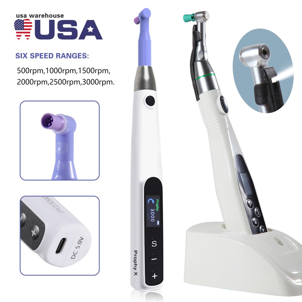 Dental Electric Hygiene Prophy Handpiece /Prophy Angles /Polishing LED Motor ns