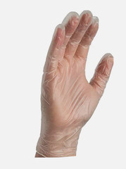 AMMEX Medical Vinyl Exam Gloves Clear Powder-Free Box of 100 Large L Protection