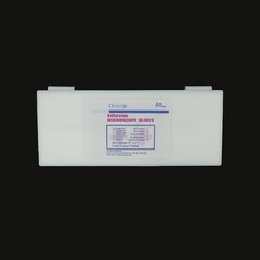 Slide Box, Adhesion Microscope Slides, 45° Corners, Positive Charged, 50 slides