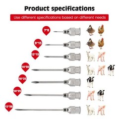 Reusable Veterinary Tips Animal/Pet/Livestock Multiple sizes available 10Pcs