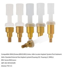 Zimmer TSV 3.5/4.5mm Mis Adin Locator Abutment Male Cap Inserts Tool For 1-5.0mm