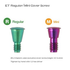 US Implant Healing Abutment cap fits Hiossen ET Osstem TS Regular Mini Platform