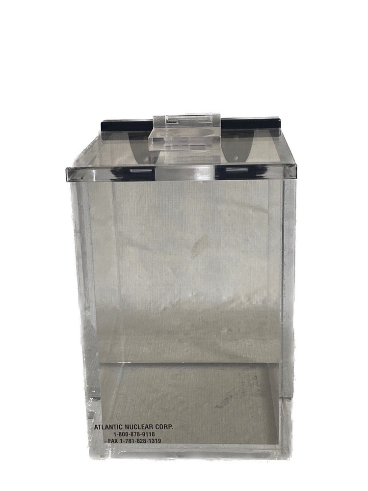 ATLANTIC Acrylic Beta Waste Storage Container Flip-Top Lid 6”x6”x9-1/2”ID