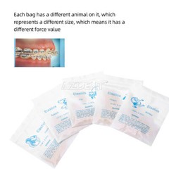 10X AZDENT Dental Orthodontic Bracket Roth MBT 022 /5000Pc Elastics Rubber Bands