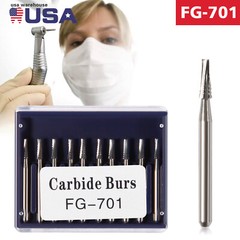 Carbide Bur FG701 Friction Grip Made in China 10-100 Burs