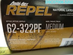 QTY=100: Ambi-Dex 62-322PF/L Repel Disposable Latex 5 Mil Natural Powder Free