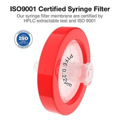 3000pcs PTFE Membrane Syringe Filters 13mm/25mm Diameter 0.22um/0.45μm Pore Size