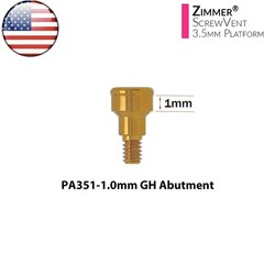US Locator Tapered Abutment for Zimmer Screw Vent TSV 3.5/4.5mm & Retention Caps
