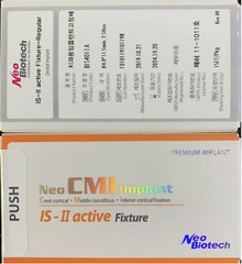 Dental lmplant Neo Biotech CMI IS-II Active Fixture Regular or Small