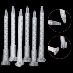 50 Pieces Epoxy Mixing Nozzle Static Mixer Nozzle Tubes Tip for 50Ml Cartrid