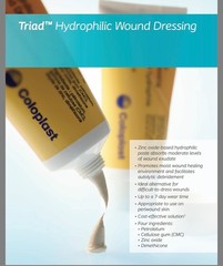 First Aid Coloplast Triad® Hydrophilic Wound Dressing 6oz Tube – 2 Pack