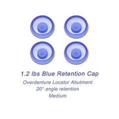US Color Coded Retention Cap Inserts 0.8/1.2/2.4lbs for Locator Overdenture 4Pcs