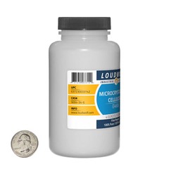 Microcrystalline Cellulose / 4 Oz Bottle / 100% USP Food Grade / Fine Powder