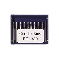 10-100pcs FG330 Dental Pear Carbide Bur High Speed 19mm Friction Grip Drill Bits