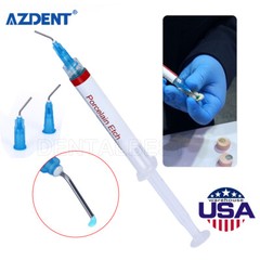 Dental Porcelain Etch Gel 9.5% HF Hydrofluoric Acid Etchant 2.5 ml & 3 Syringe