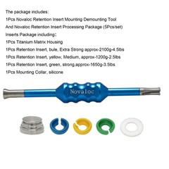 US Dental Novaloc Retention Insert Cap Tool Peek Inserts Titanium Matrix Housing