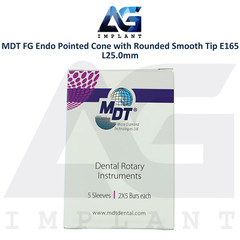 MDT Dental FG Diamond Coated Pointed Cone Bur Rounded Smooth Tip E165 L25.0mm