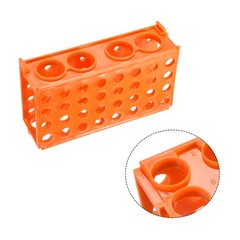 4 Way Tube Rack Polypropylene 80-Well Orange for 0.5ml 1.8ml, 10ml, 15ml, 50ml