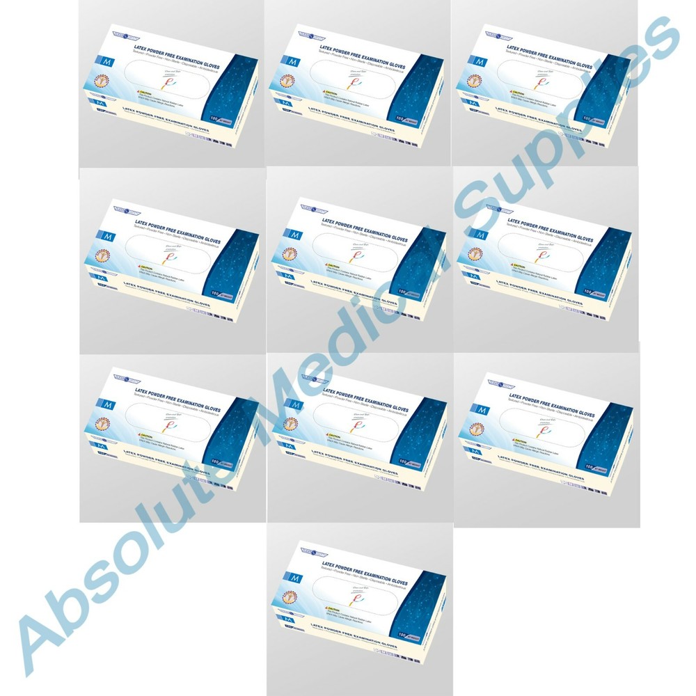 *1,000-Pieces* Clean Safety Powder Free Latex Examination Gloves X-Small CS5200