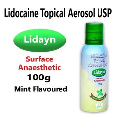 Lid*ayn Topical Mint Dent*aids Lid*ayn Sp*ray For Tattoo & Dental Use – 100gm