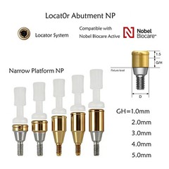 US For Hiossen/Nobel Biocare/Zimmer/Bego/Mis Dental Locator Attachment Abutment