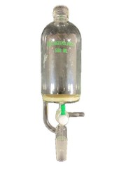 CHEMGLASS Glass 500mL Solid Phase Peptide Synthesis Vessel GL-32 Cap CG-1866-06
