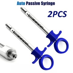 2Pcs Auto Passive Injection Syringe Anesthesia Carpule Syringe for Dentists
