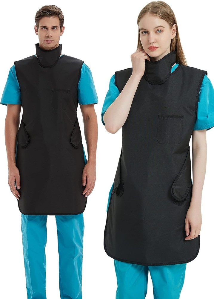 0.5mmpb Xray Lead Apron for Xray with Thyroid Shield Collar,Lead Gown,Dental