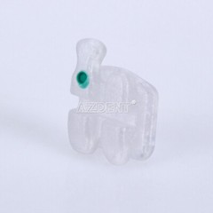 AZDENT Dental Orthodontic Clear Ceramic Bracket Braces Roth Slot.022 Hooks 3 4 5