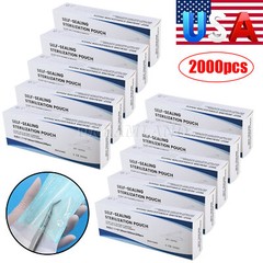up to 7000 Sterilization Pouches 3.5 ” x 10 ” Dental Medical Self Seal Pouch Bag