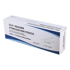 200 Self-Sealing Sterilization Pouch, 3.5″ x 10″ Paper/Blue Film (1 Box)