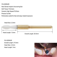Dental Surgical Ceramic Soft Tissue Trimmer Bur for Gingivectomy 4PCS