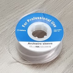 1 Roll Dental Orthodontic Archwire Sleeve Elastic Protective Tube Wires Bracket