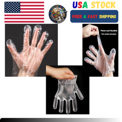 400 Count Disposable Poly Plastic Gloves for Cooking, Food Prep and Food Service