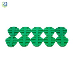 DENTAL PLASTIC DISPOSABLE OBLONG ARTICULATING MOUNTING PLATES GREEN BAG OF 10