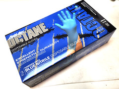 2 Boxes! Ambi-dex Octane Blue Medium Nitrile Disposable Gloves 3 mil #63-233PF/M