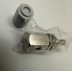 Dental chair Control Valve 3/4 Inches with smooth gray knob