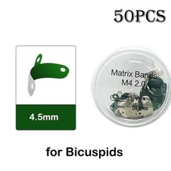 50 Pcs/Box Dental Teflon PTFE Coating Non-Stick Matrix Bands Sectional Matrices