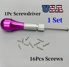 Dental Orthodontic Micro Implants Mini Screw Self-Drilling Fuchsia Screwdriver