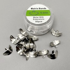 50Pcs Dental Matrix Bands With Hole Sectional Matrix Ring Fit Palodent V3 System